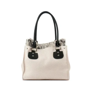 Women’s Leatherette Regular Tote Bag – Premium Textured Designer Handbag