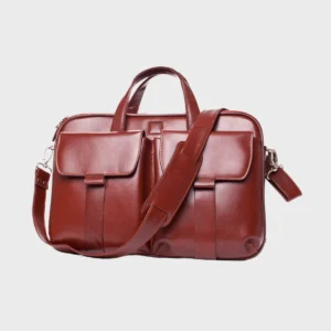 Formal Backpack – Premium Leather Office Laptop Bag (Brown)