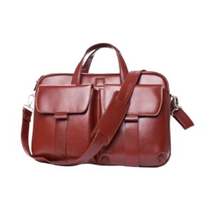 Formal Backpack – Premium Leather Office Laptop Bag (Brown)